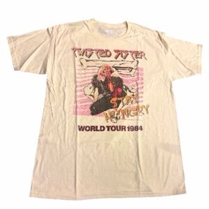 Twisted Sister Unisex Tee NWOT Cream